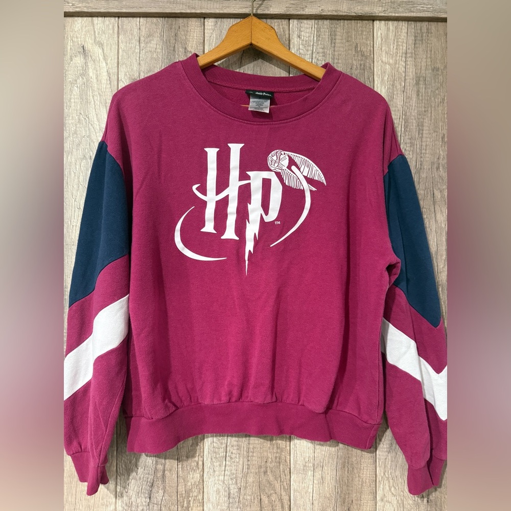 Warner Bros. Harry Potter Crewneck - Berry Pink Navy & White